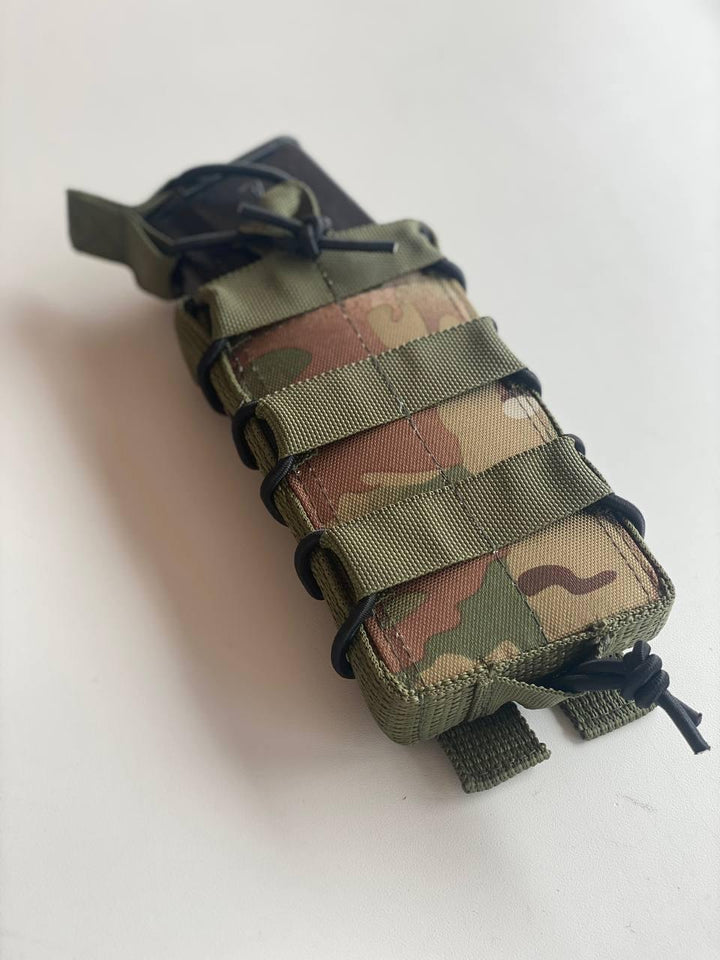 Single AK Magazine Pouch with Buttons (Multicam, Pixel, Olive)