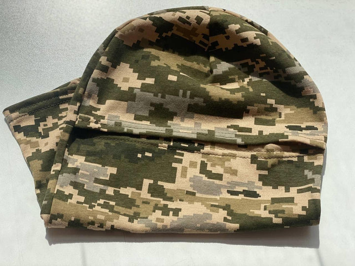 Knit Balaclava in Pixel Camo