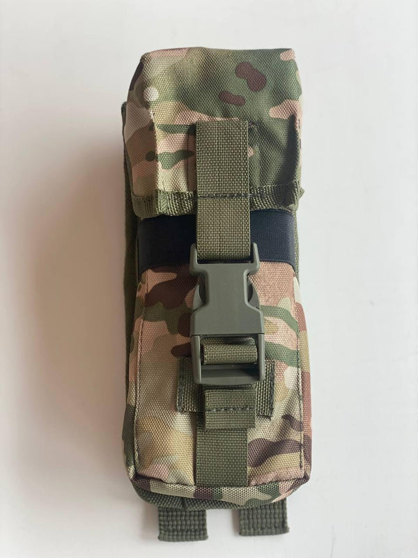 Multicam AK Double Mag Pouch with Fasten Button Closure (Pixel, Olive)