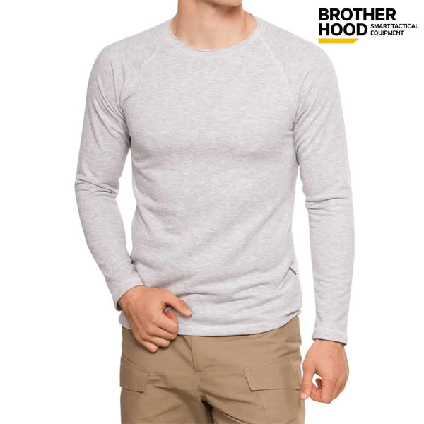 Brotherhood T.OR Men's Pullover Sweatshirt, Light Gray Melange