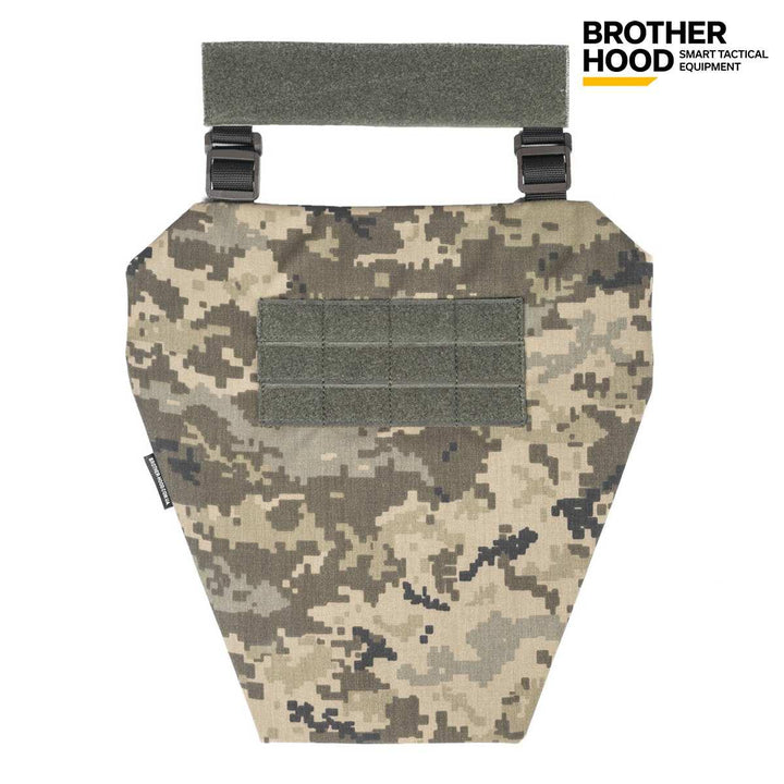 Ballistic Plate Pocket for Groin Protection 12" x 11.8" 2.0 Pixel Camo