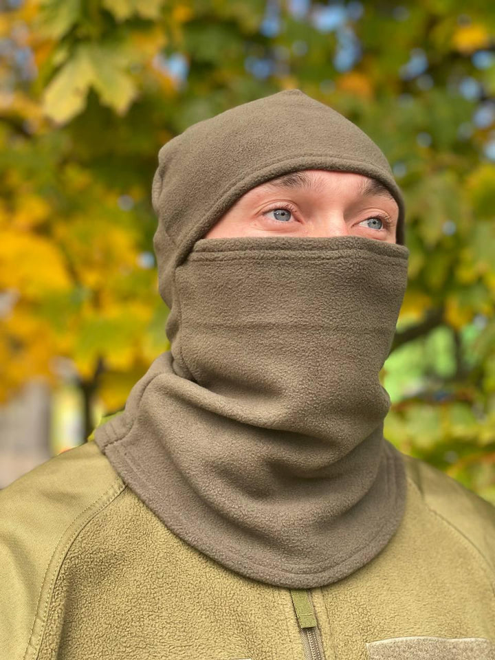 Multicam Fleece Balaclava - Olive & Black Pixel Camo