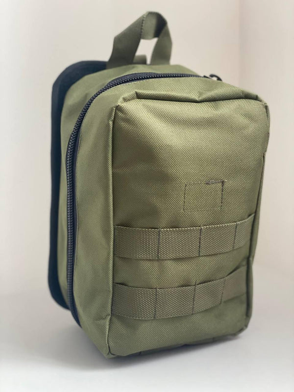 Medical Kit Pouch with Tear-Off Back, Olive Drab