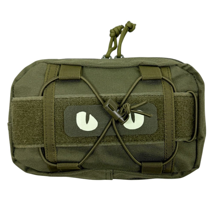 Silver Knight Horizontal Olive Green Pouch 1L