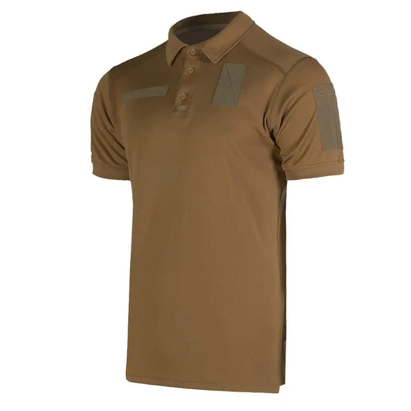 CoolPass Military Tactical Polo, Coyote Color, 3XL