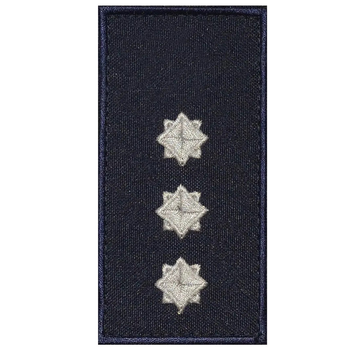 DSNS Senior Lieutenant Patch with Hook and Loop, Dark Blue, 4" x 2"