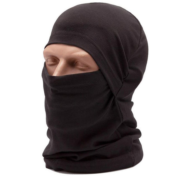 Black Cotton Balaclava, One Size