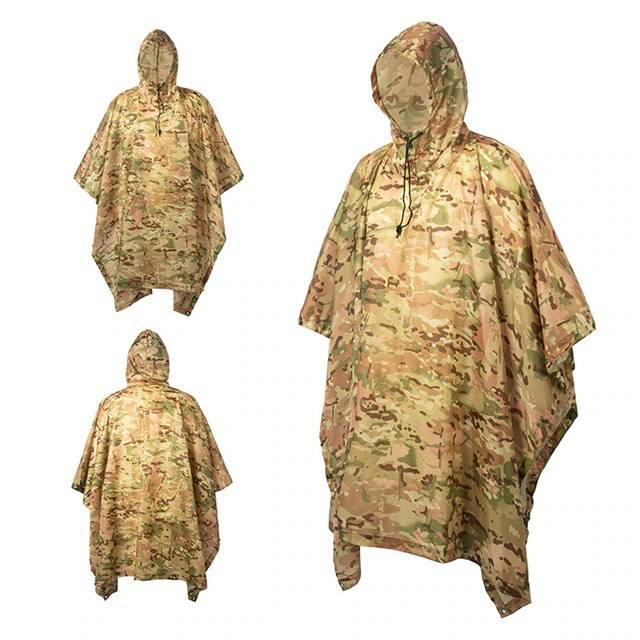 Multicam Poncho Raincoat