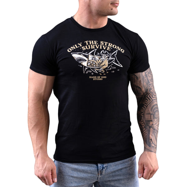 GRIZZLY "Only The Strong Survive" T-Shirt, 2XL