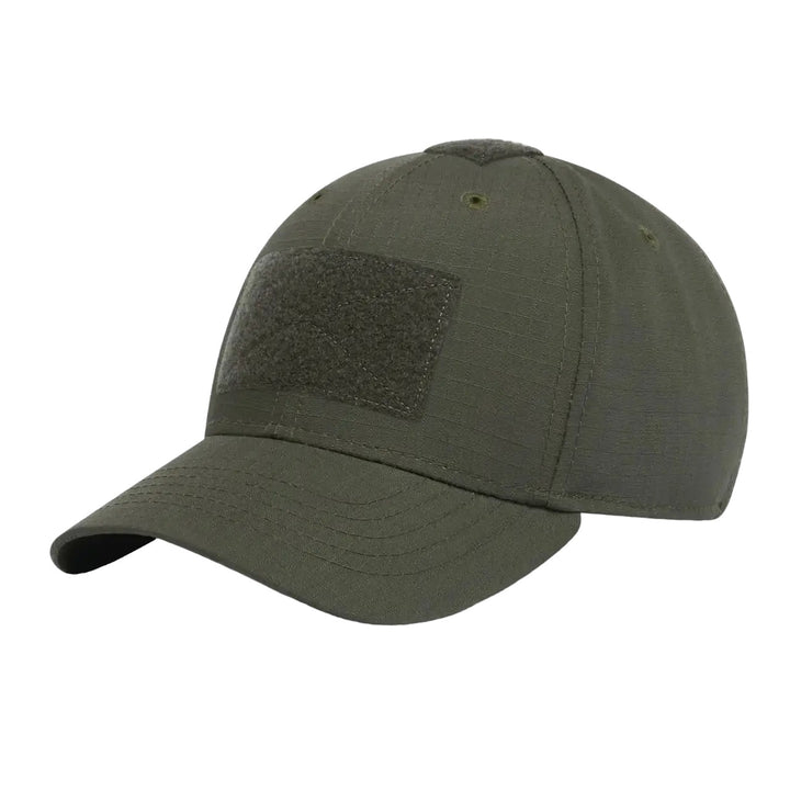 Rip-Stop Olive Baseball Cap with Velcro