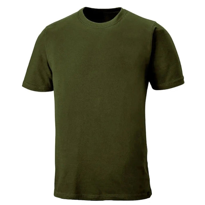 Soldier Klost Cotton T-Shirt in Olive Green, Size 60