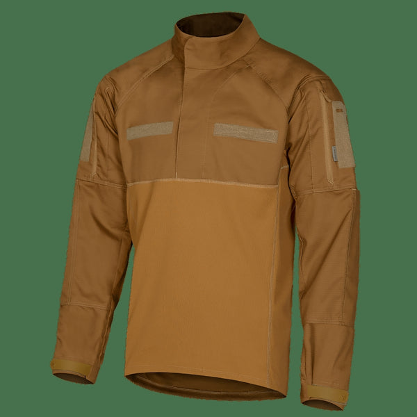 CM Blitz Twill/CoolPass Pique Combat Shirt, Coyote, XXXL
