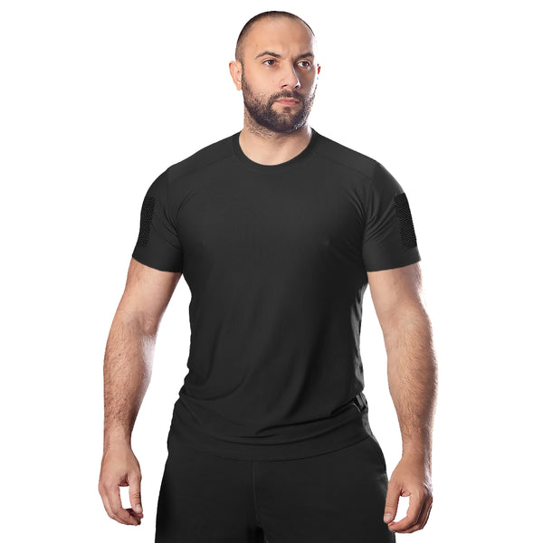 Chiton Patrol CoolPass Grid 2.0 Black T-Shirt, Size S