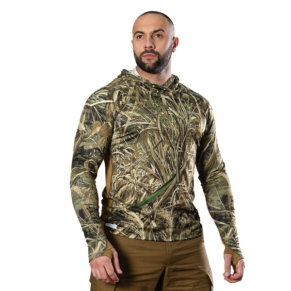 Chiton Air Hooded Long Sleeve Shirt Cane 5