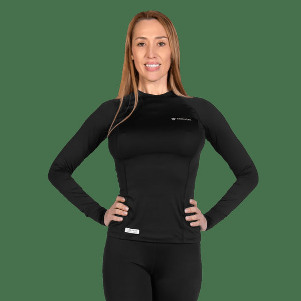 Pani CoolPass SJ Long Sleeve Shirt Black, Size XS