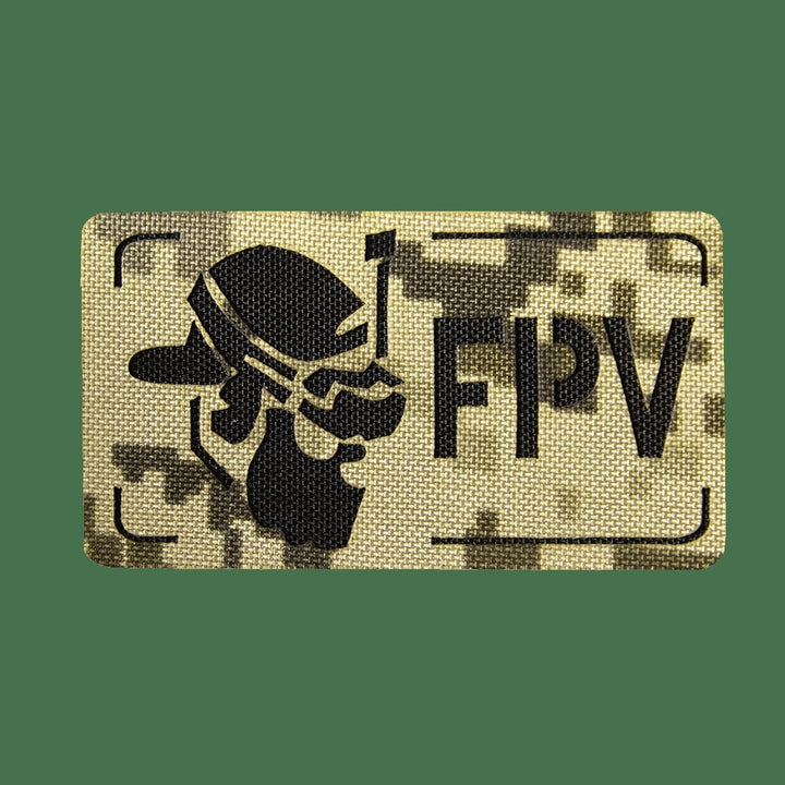 Camotec FPV Operator Patch, 5" x 8", Pixel Camo
