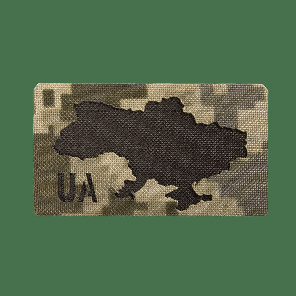 Camotec UA Patch/Velcro 4.5" x 8" Pixel/Olive Green