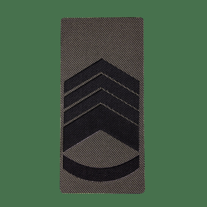 Camotec Sergeant Rank Insignia Patch, Olive Green, 5" x 10"