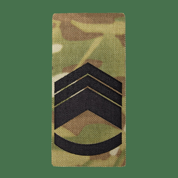 Camotec Senior Master Sergeant Rank Insignia Patch, Multicam, 5" x 10"