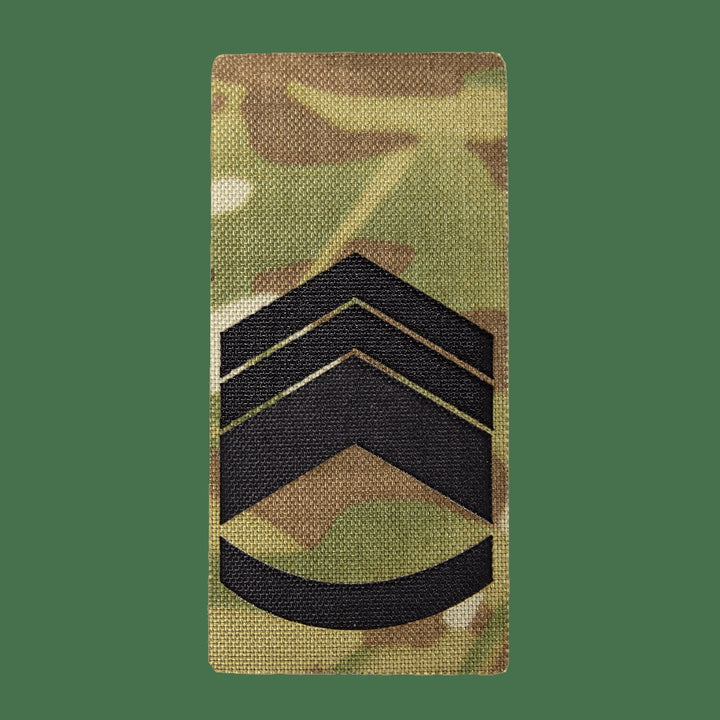 Camotec Senior Master Sergeant Rank Insignia Patch, Multicam, 5" x 10"