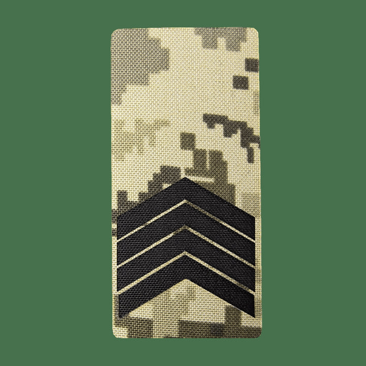 Camotec Senior Sergeant Epaulet, 5"x10", Pixel Camo