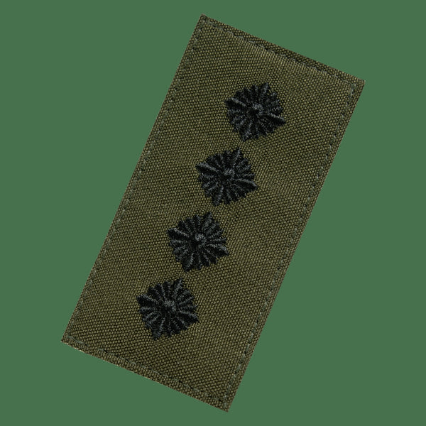 Ukrainian Armed Forces Captain Patch, Olive Green