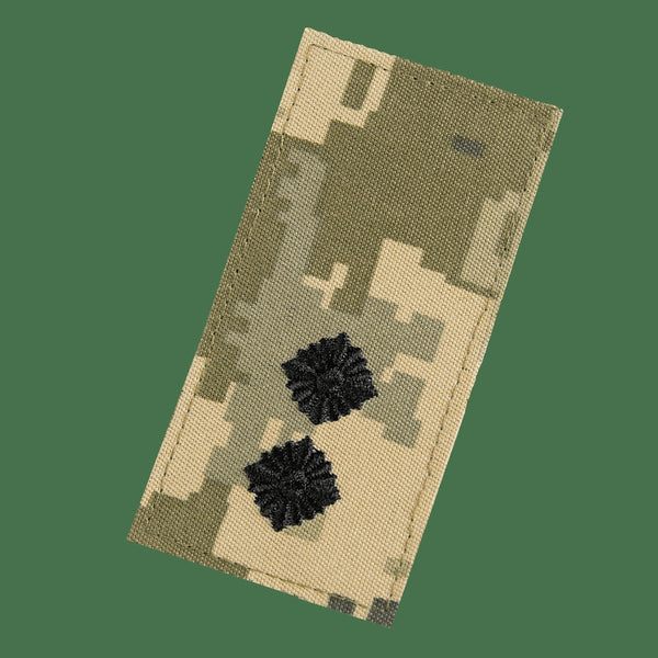 Ukrainian Armed Forces Lieutenant Patch Velcro Pixel Camo