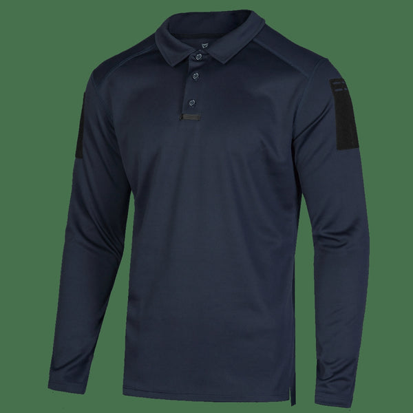 CG Patrol Long Sleeve CoolPass Antistatic Polo Shirt - Dark Blue