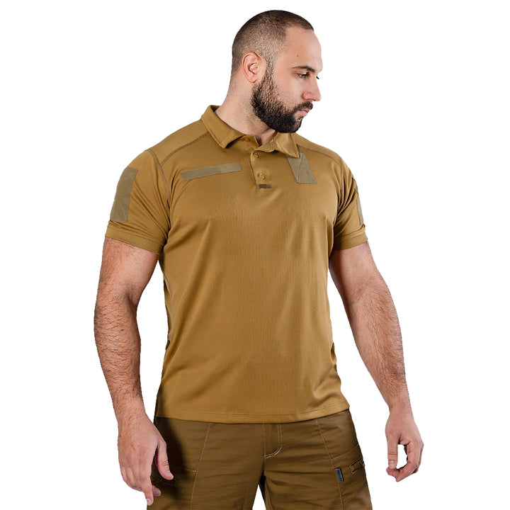 CM Army ID CoolPass Antistatic Polo Shirt in Coyote