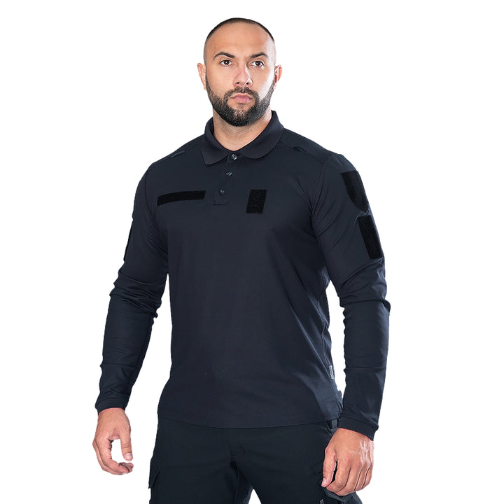 Paladin 2.0 Long Sleeve CoolPass Polo Shirt, Dark Blue