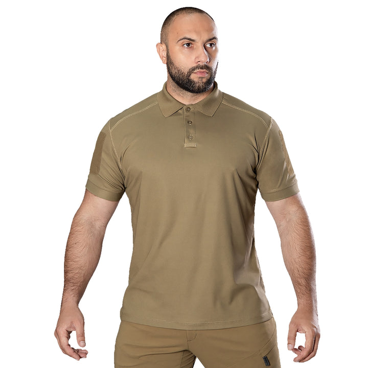 Patrol 2.0 CoolPass Pique Polo LT Tan