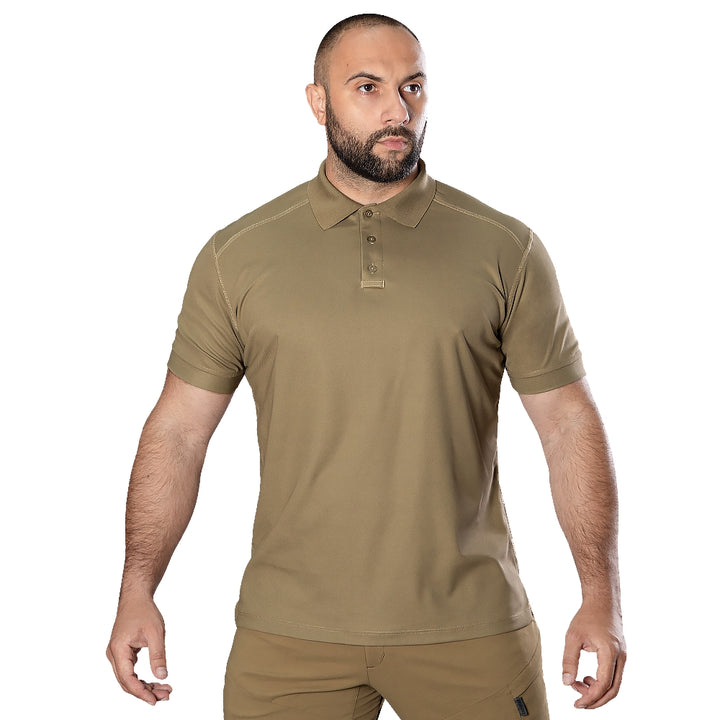 Urban 2.0 CoolPass LT Polo in Tan