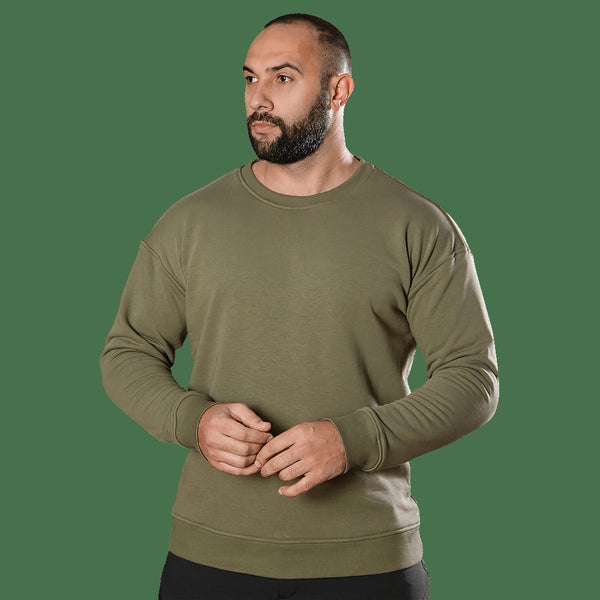 Basic 3.0 Sweatshirt in Khaki, Size S