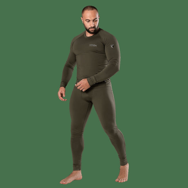 LVL1+ ThermoGrid Vent Thermal Base Layer, Olive, Size S