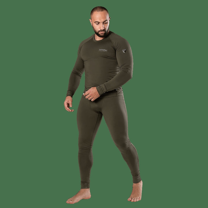 LVL1+ ThermoGrid Vent Thermal Base Layer, Olive, Size S