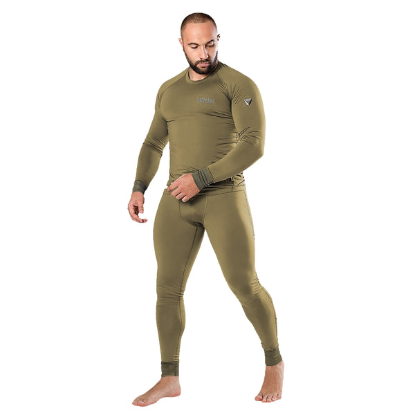 LVL1+ ThermoGrid Thermal Underwear in Tan