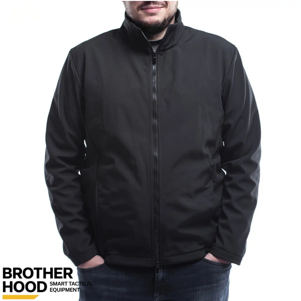 Brotherhood Urban Black Softshell Jacket, Spring-Fall