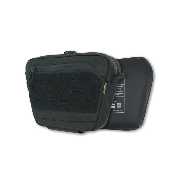 Militex GU Cordura Black M Kiborg Tactical Sling Bag with Ballistic Insert