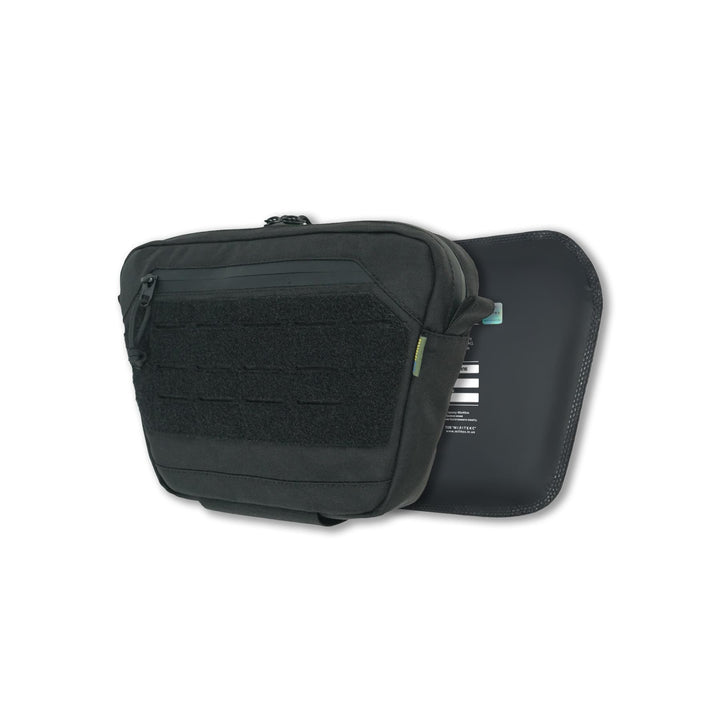 Militex GU Black Cordura M Kiborg Tactical Sling Bag with Level 2 Ballistic Insert
