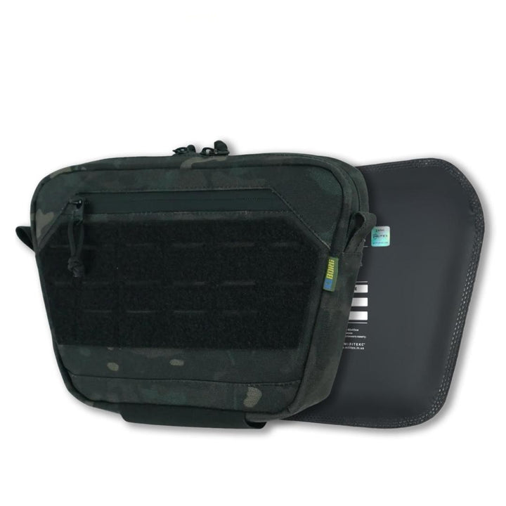 Militex XL Kiborg Tactical Vest with Level 2 Ballistic Protection, Black Multicam