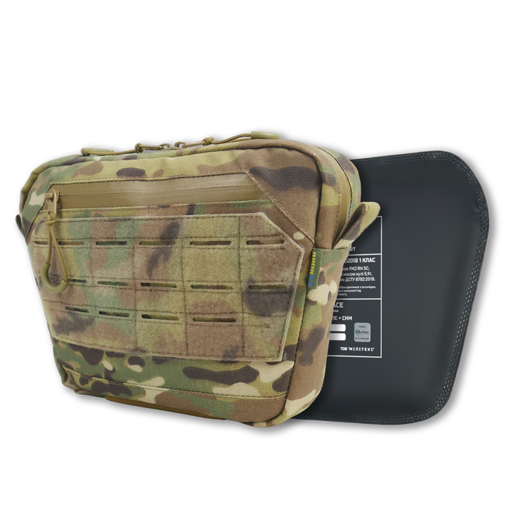 Kiborg GU XL Tactical Shoulder Bag with Level 1 Ballistic Insert, Multicam Cordura