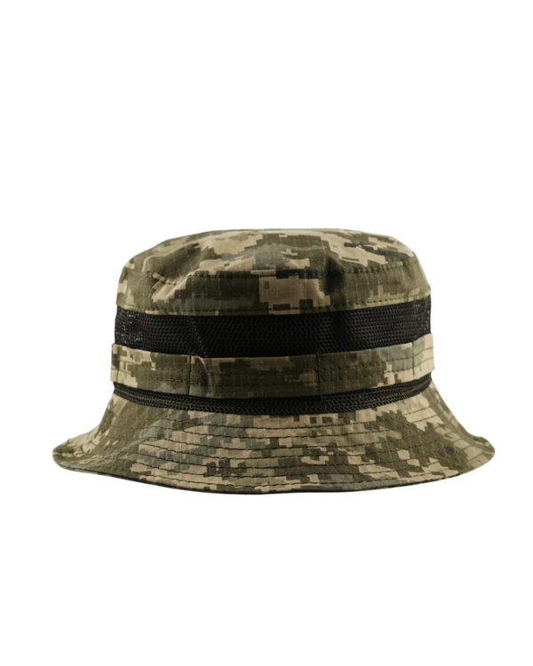 Summer Rip-Stop Pixel Camo Boonie Hat with Mesh