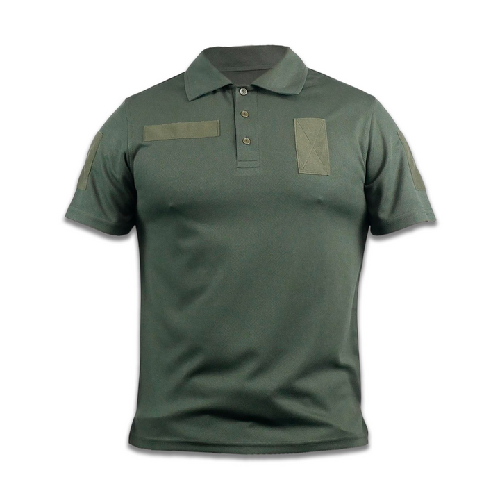 Military Tactical Polo Shirt, Olive Green, Size 44 (US Small)