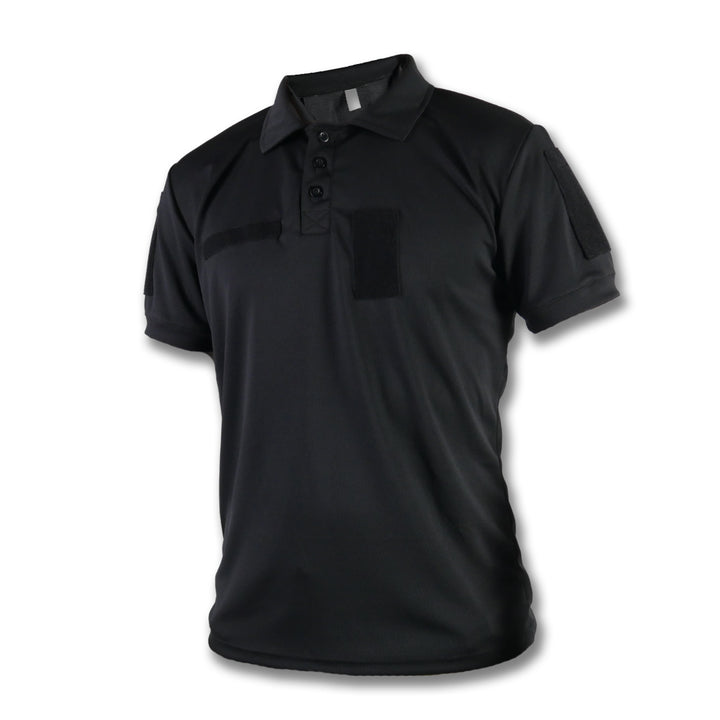 Coolpass Black Polo with Patches