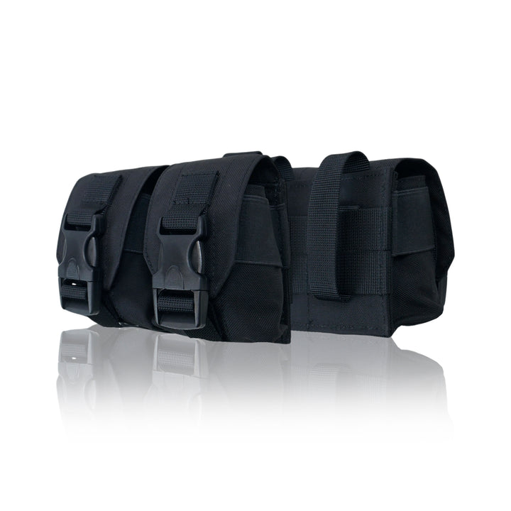 Kiborg GU Double Mag Pouch for 2 Grenades, Black