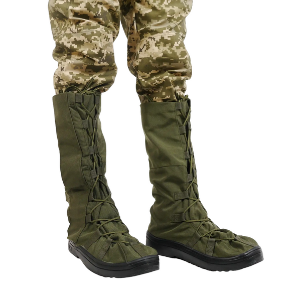 Tactical Waterproof Boot Covers, Olive Green, Size M (39-42)