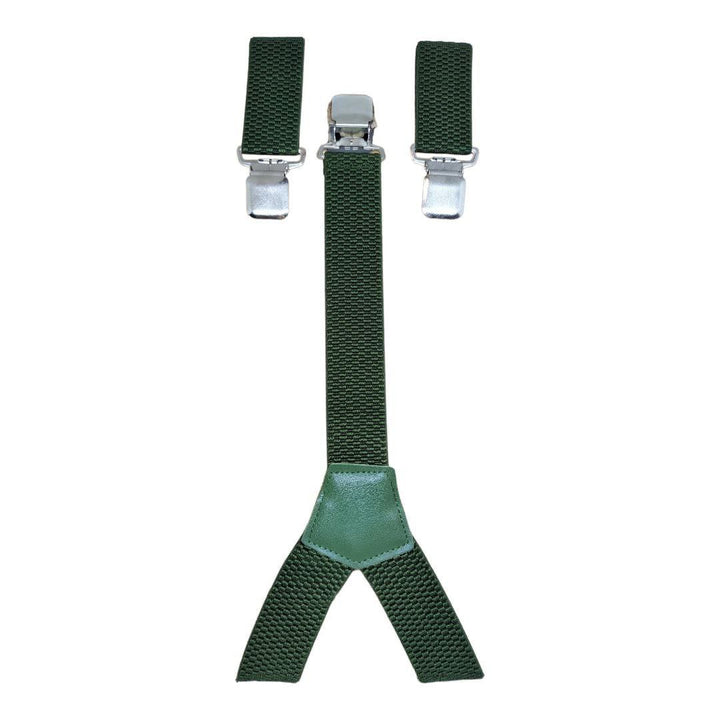 Y-Back Suspenders, Olive Green