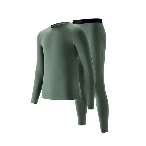 Naturehike NH22NY001 Men's Thermal Underwear Set, XL, Green, 3-Season