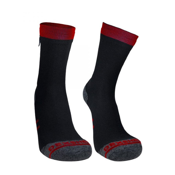 Dexshell Running Lite Waterproof Socks, Size XL, Red