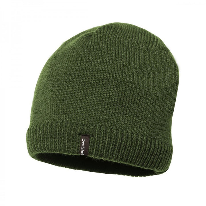 Dexshell Waterproof Hat, Size L/XL (22.8-23.6 in), Olive Green